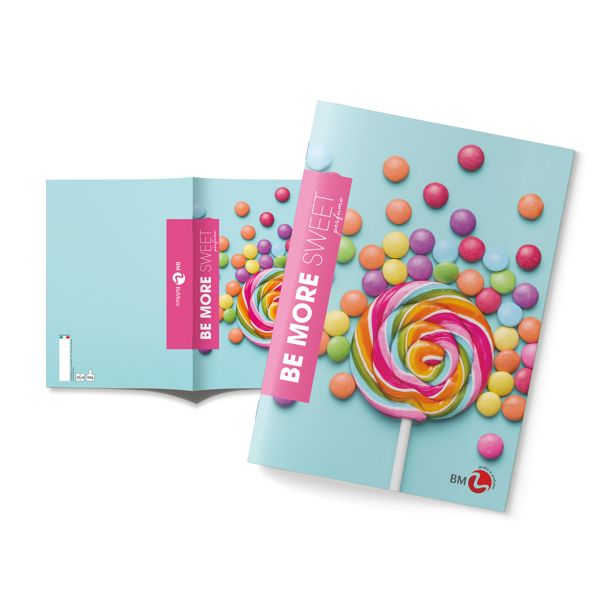 A4 maxi notebooks BE MORE SWEET perfume - 10 assorted pieces