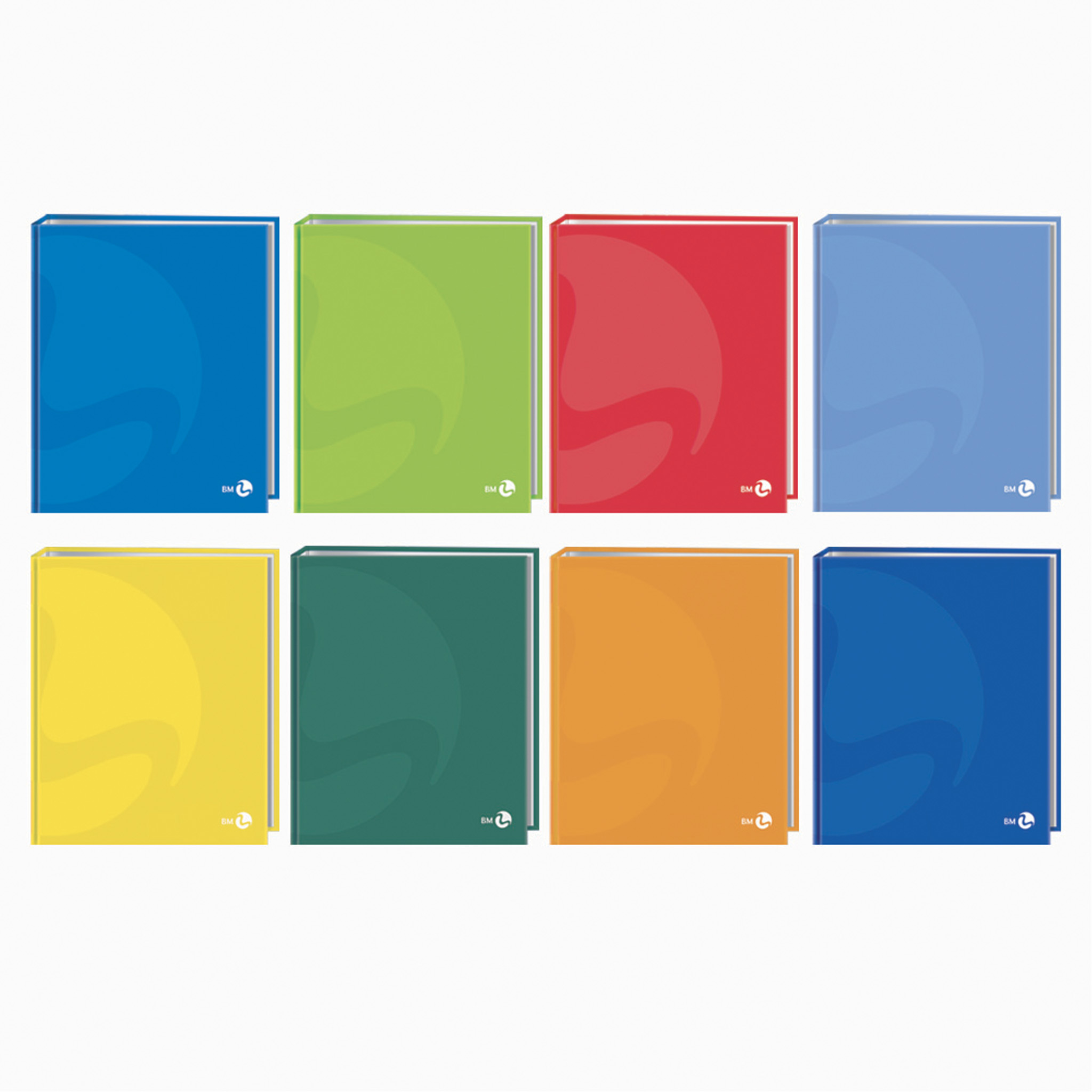 A5 colour ring binders - 5 assorted pieces
