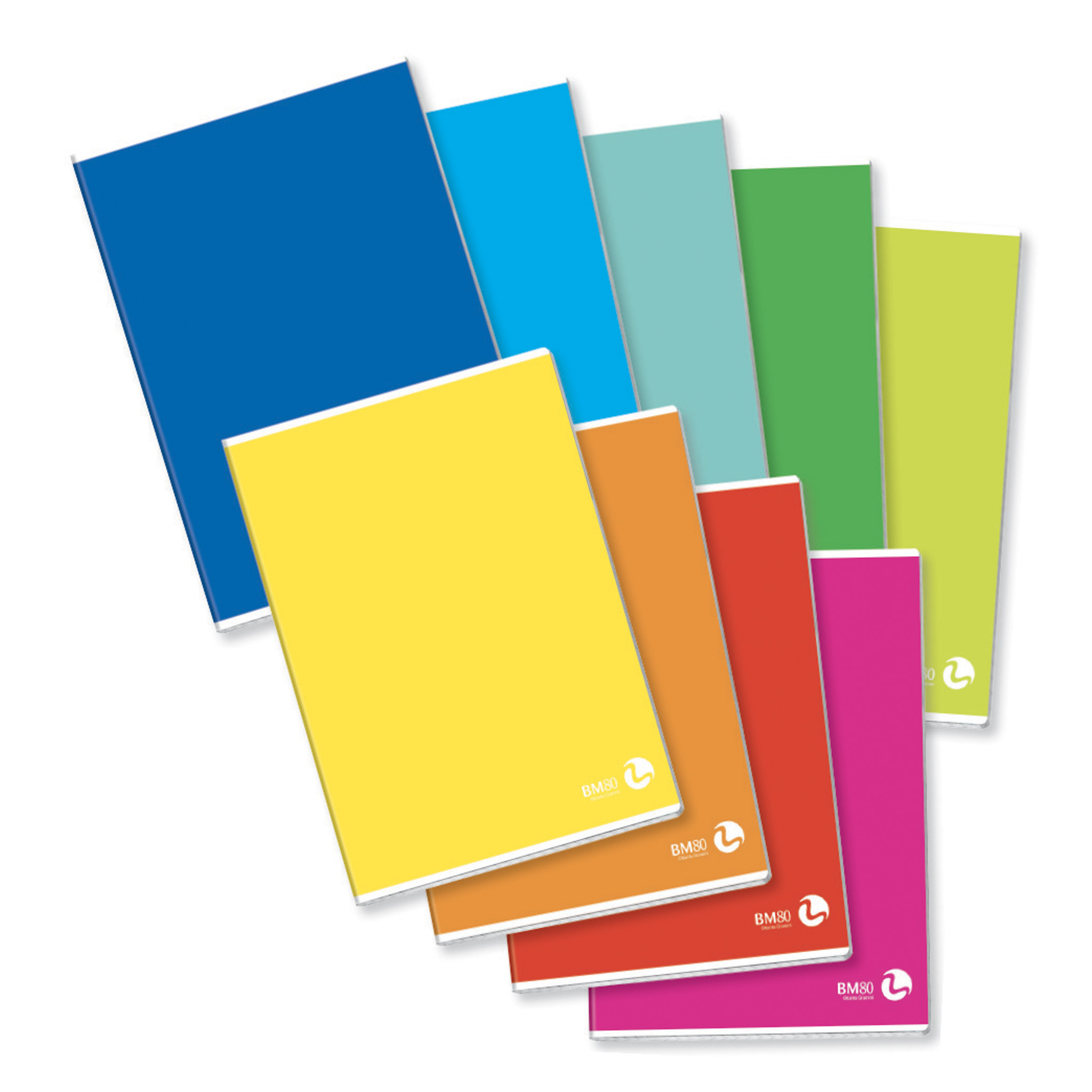 A5 notebooks COLOR BASIC 80 - 10 assorted pieces