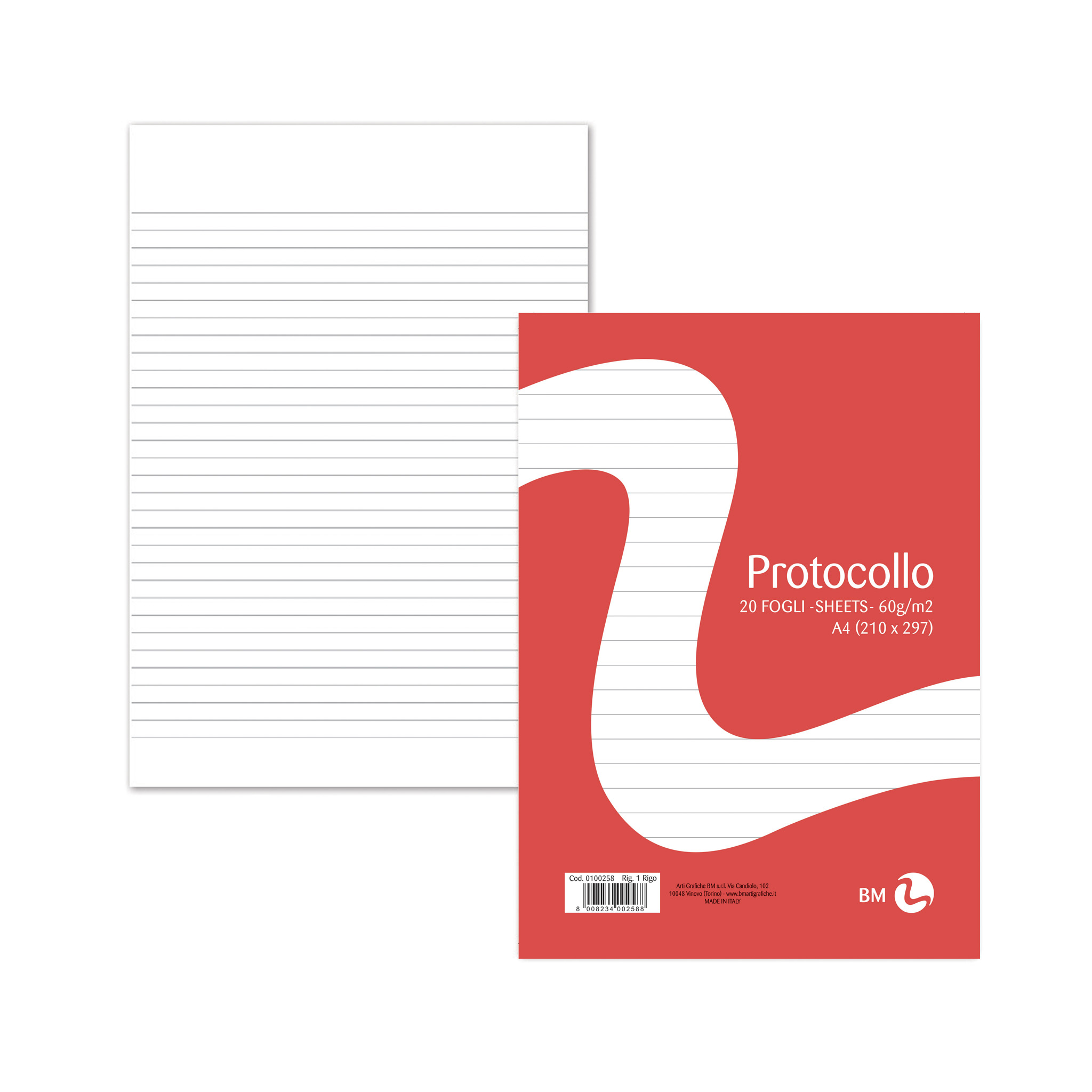 A4 foolscap 20 sheets - 1 piece