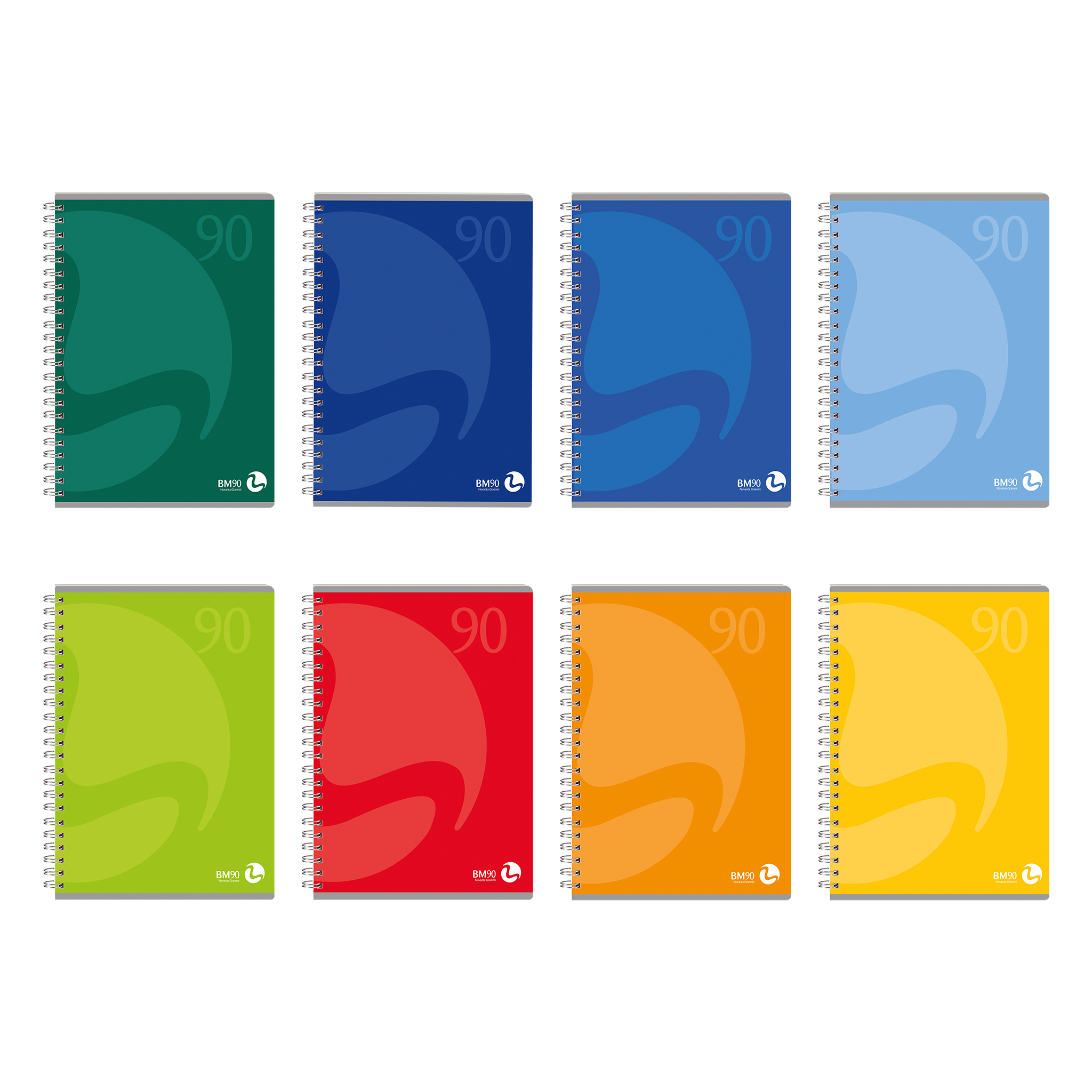 A5 spiral-bound, not punched - 5 assorted pieces