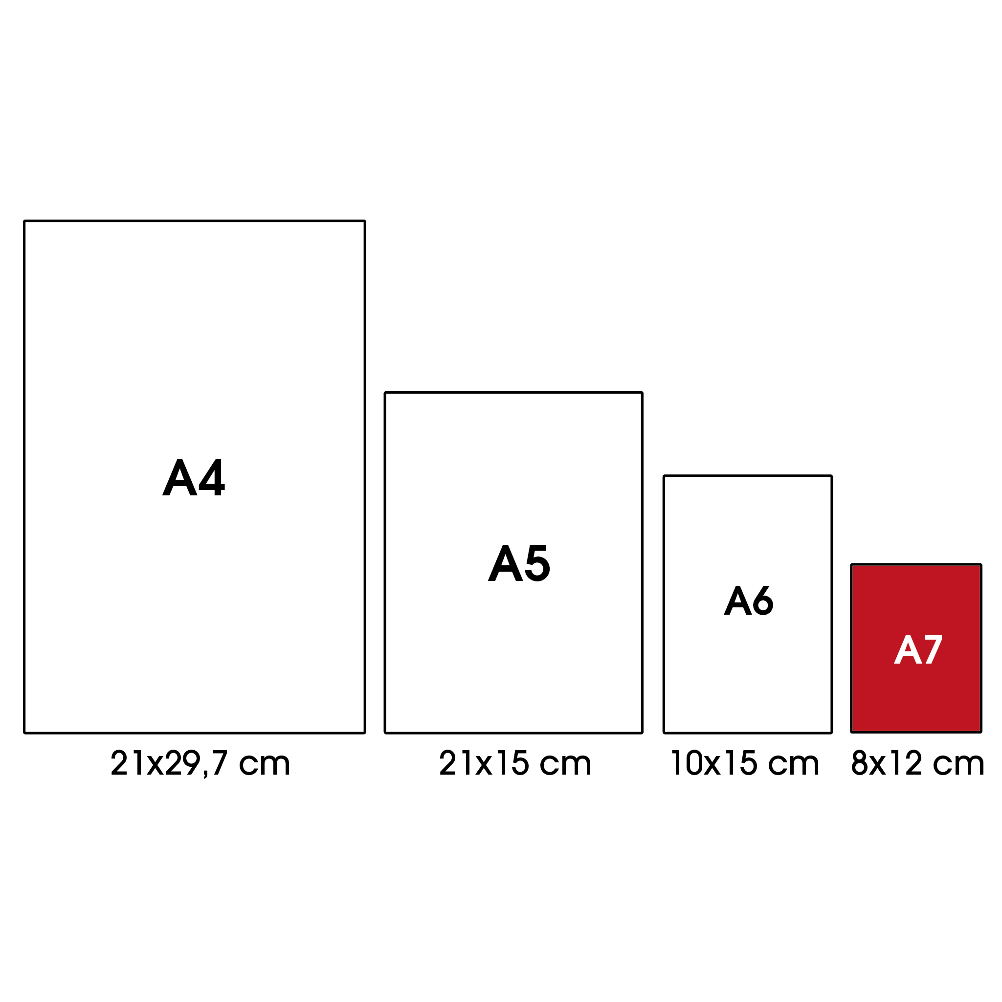 A7 spiral-bound short side derby - 5 assorted pieces