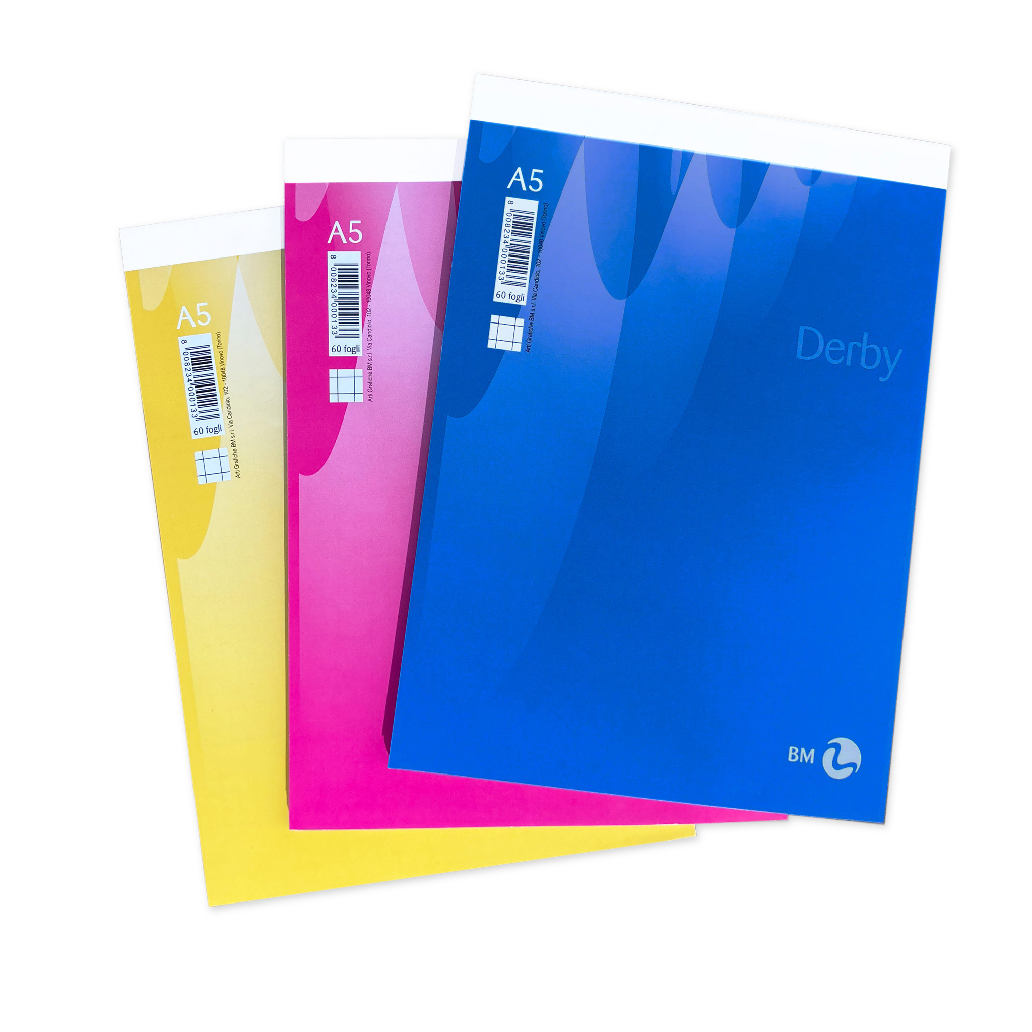 A5 notepads Derby - 10 assorted pieces