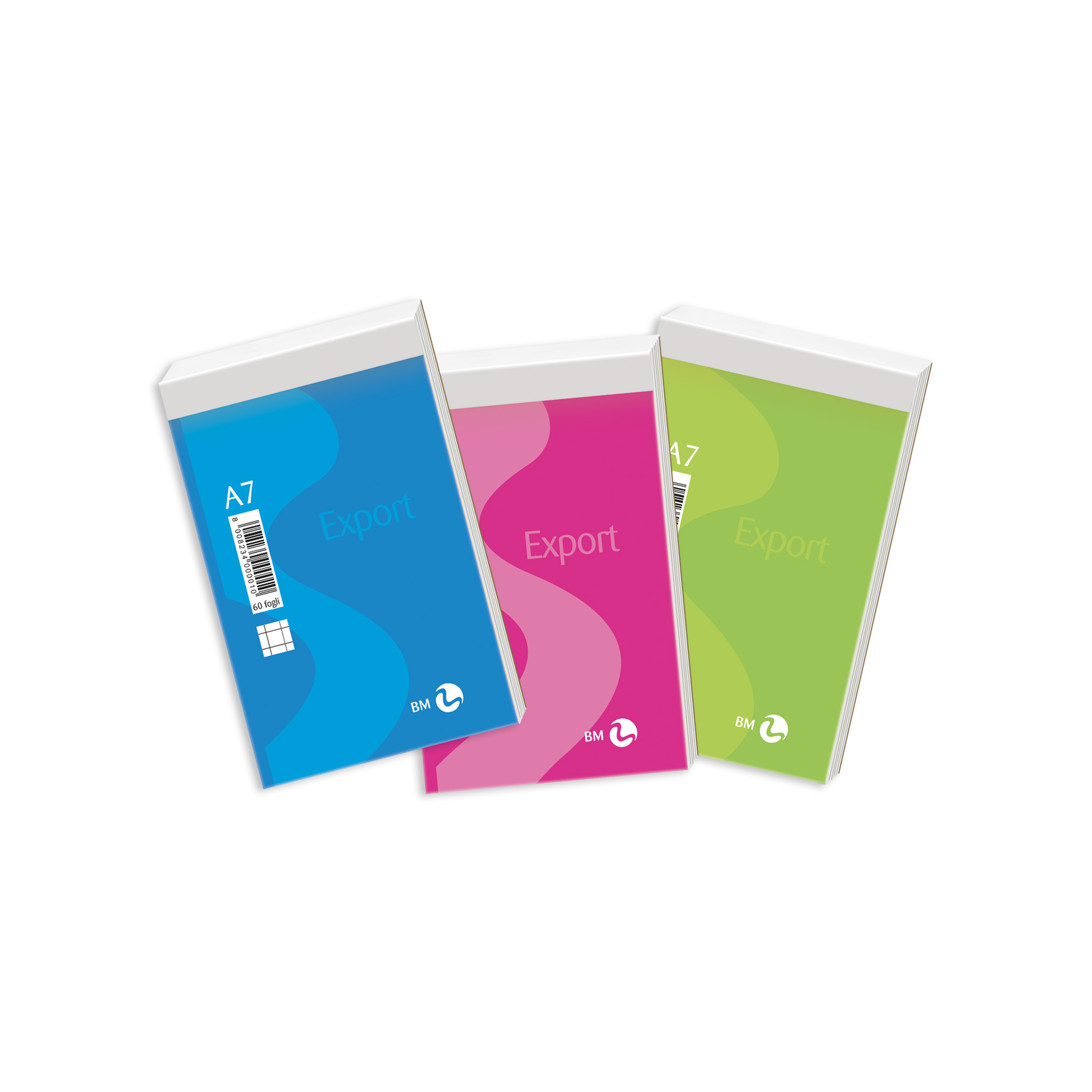 A7 notepads Export - 10 assorted pieces