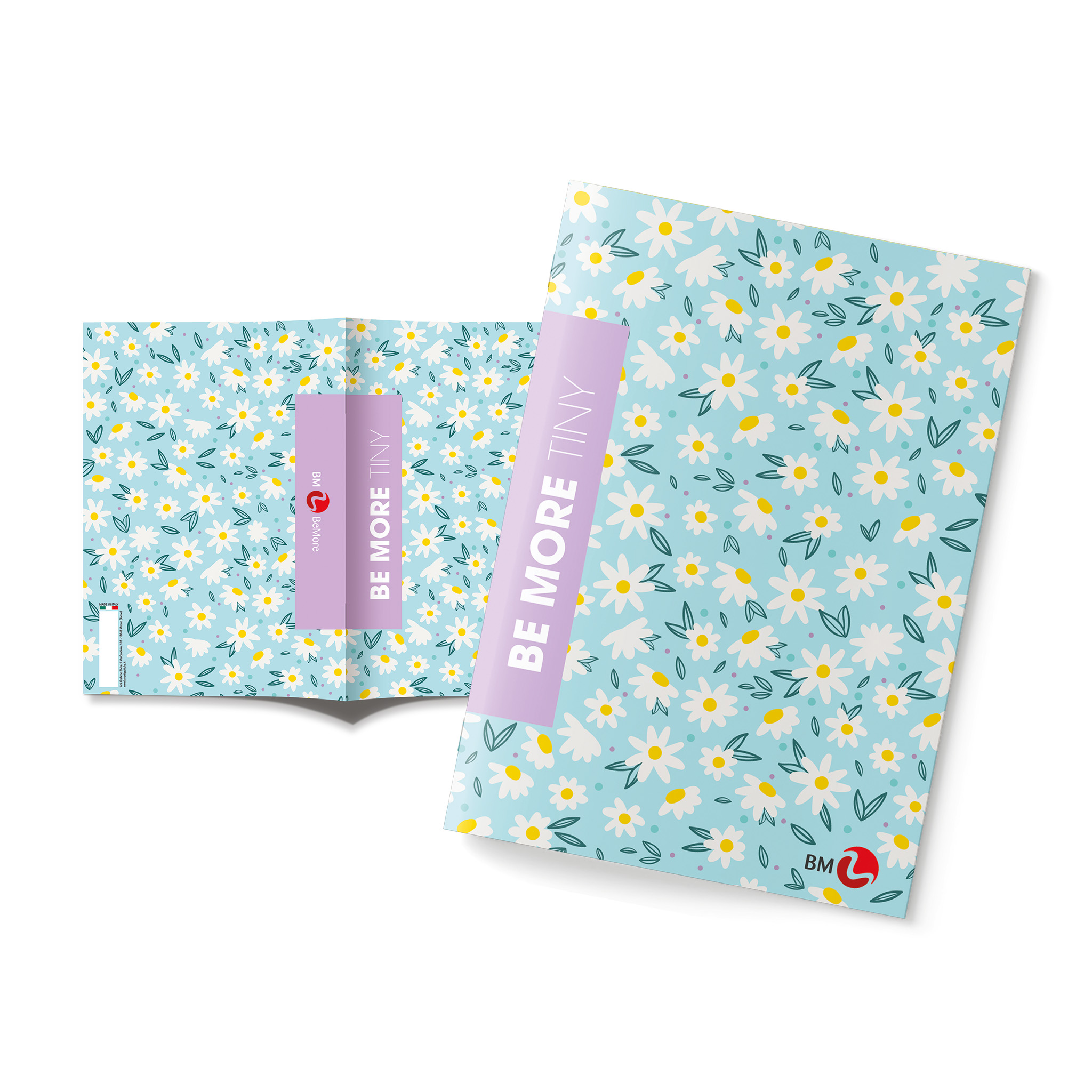 A4 maxi notebooks BE MORE TINY - 10 assorted pieces