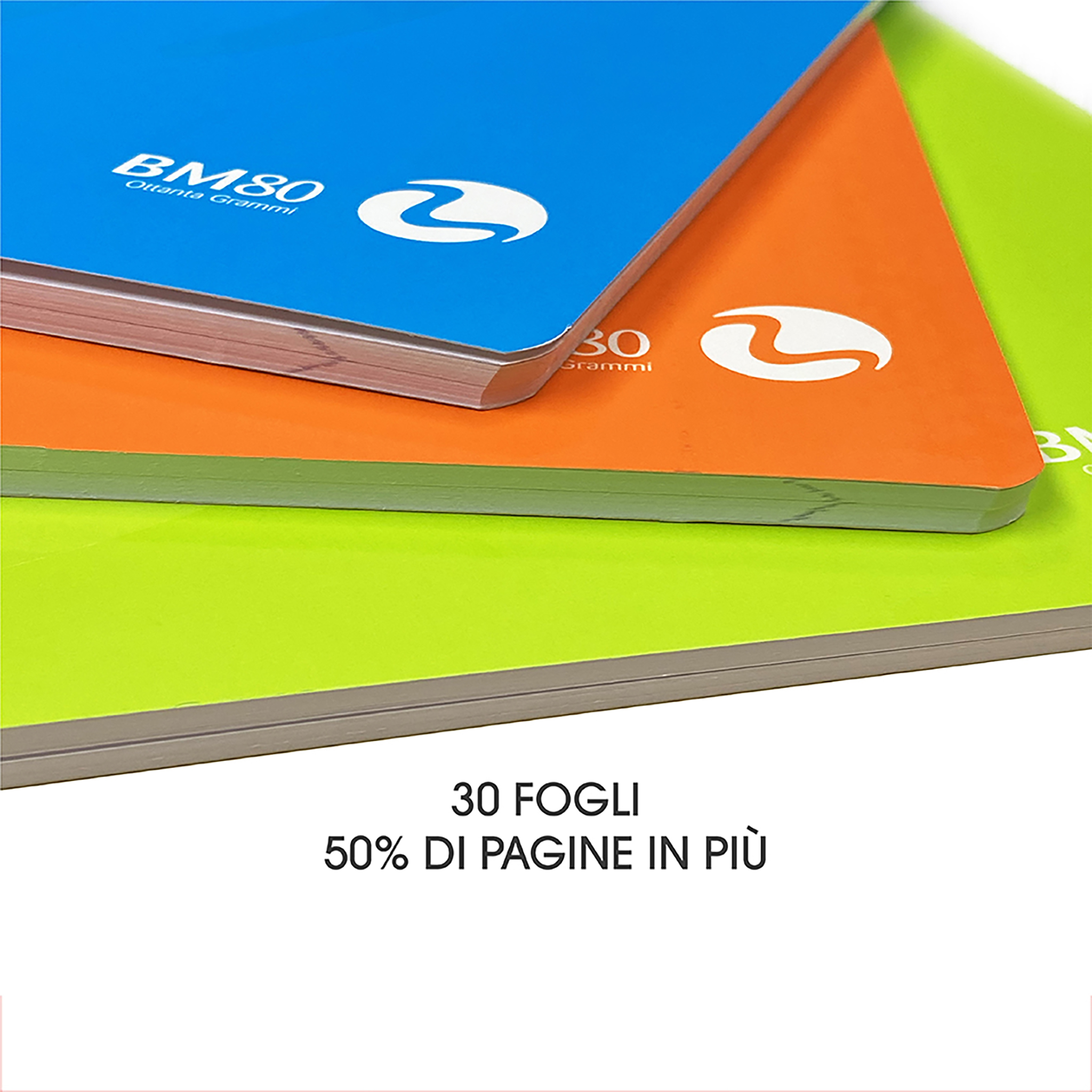 A4 maxi notebooks COLOR 80 high pagination 30 sheets - 10 assorted pieces