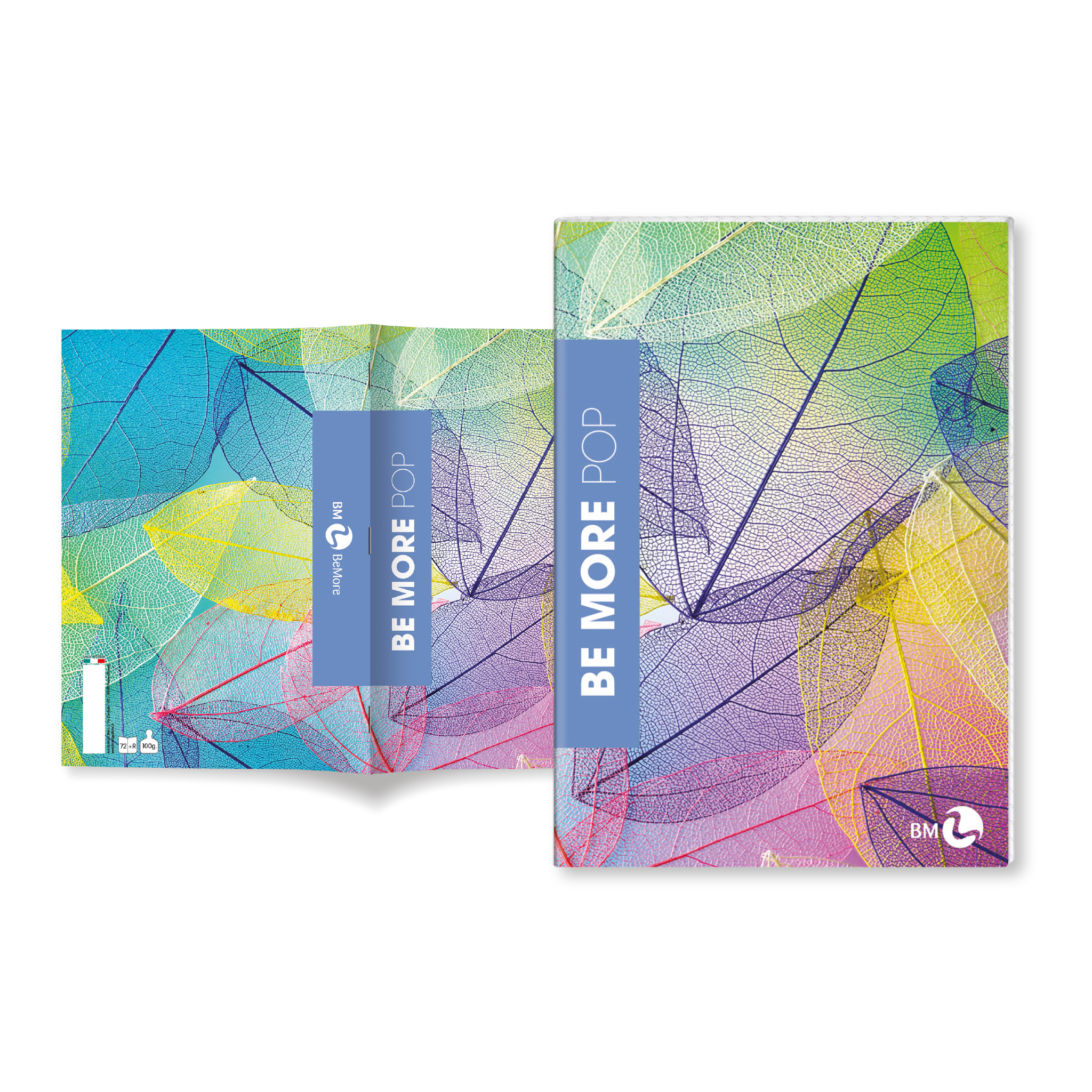 A4 maxi notebooks BE MORE POP 100 gram- 10 assorted pieces