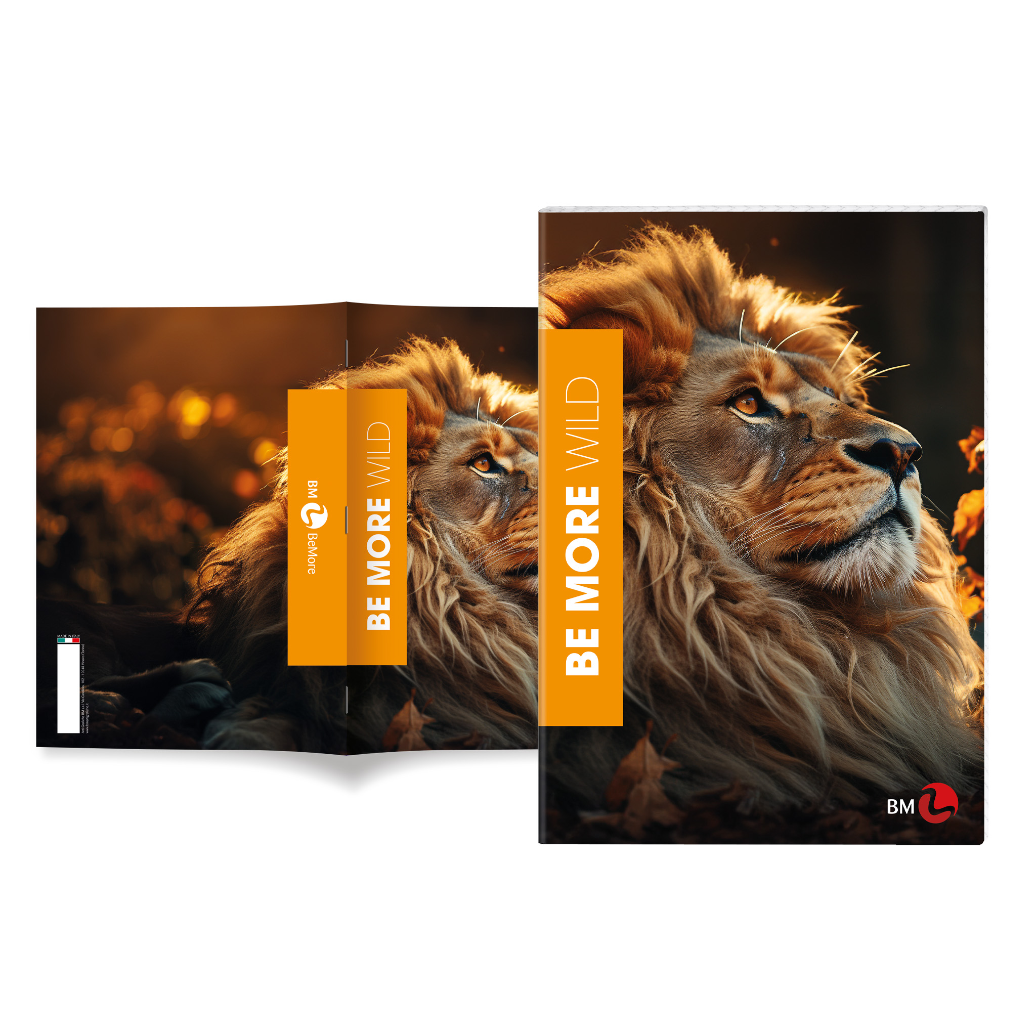 Maxi quaderni A4 BE MORE WILD 100 gr - 10 pezzi assortiti