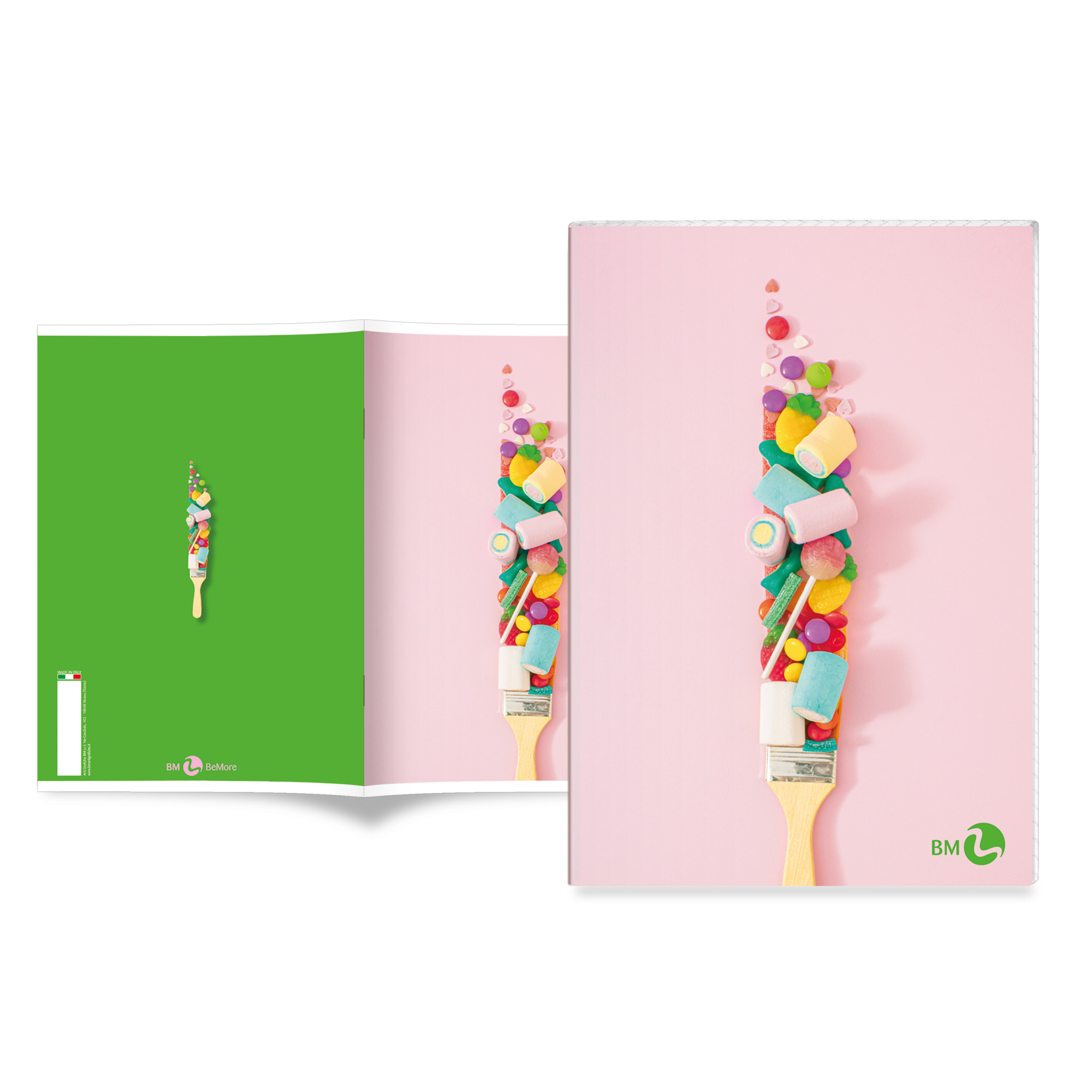 A4 maxi notebooks VIBES 80 gram - 10 assorted pieces