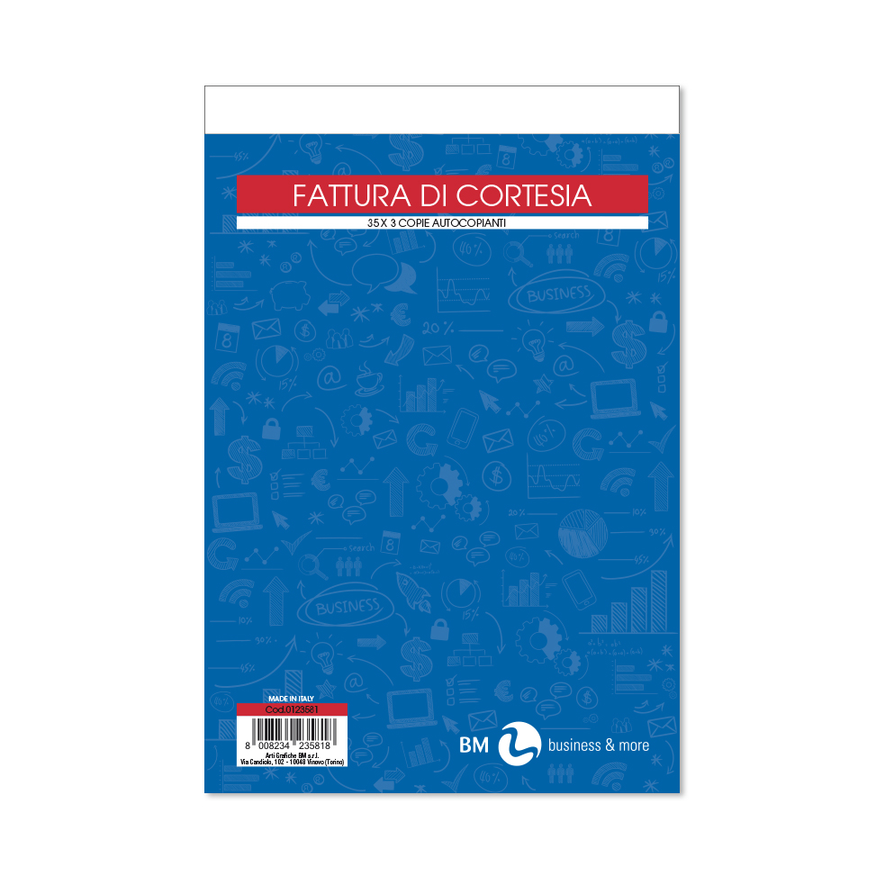 Fattura di cortesia - 5 pezzi