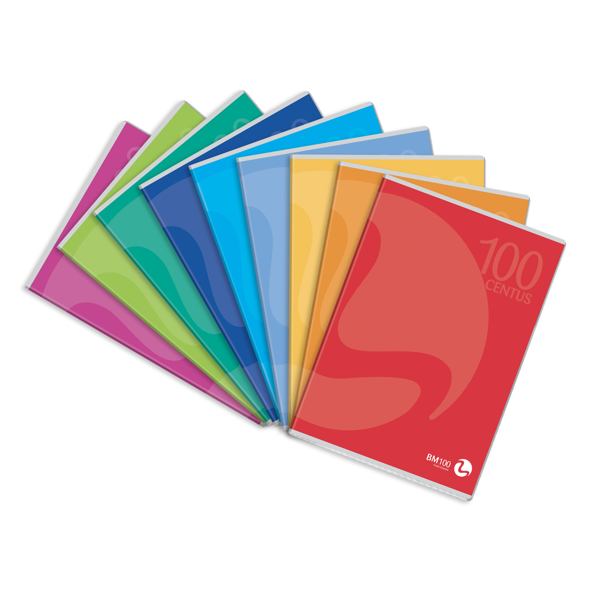 A4 maxi notebooks CENTUS - 12 assorted pieces