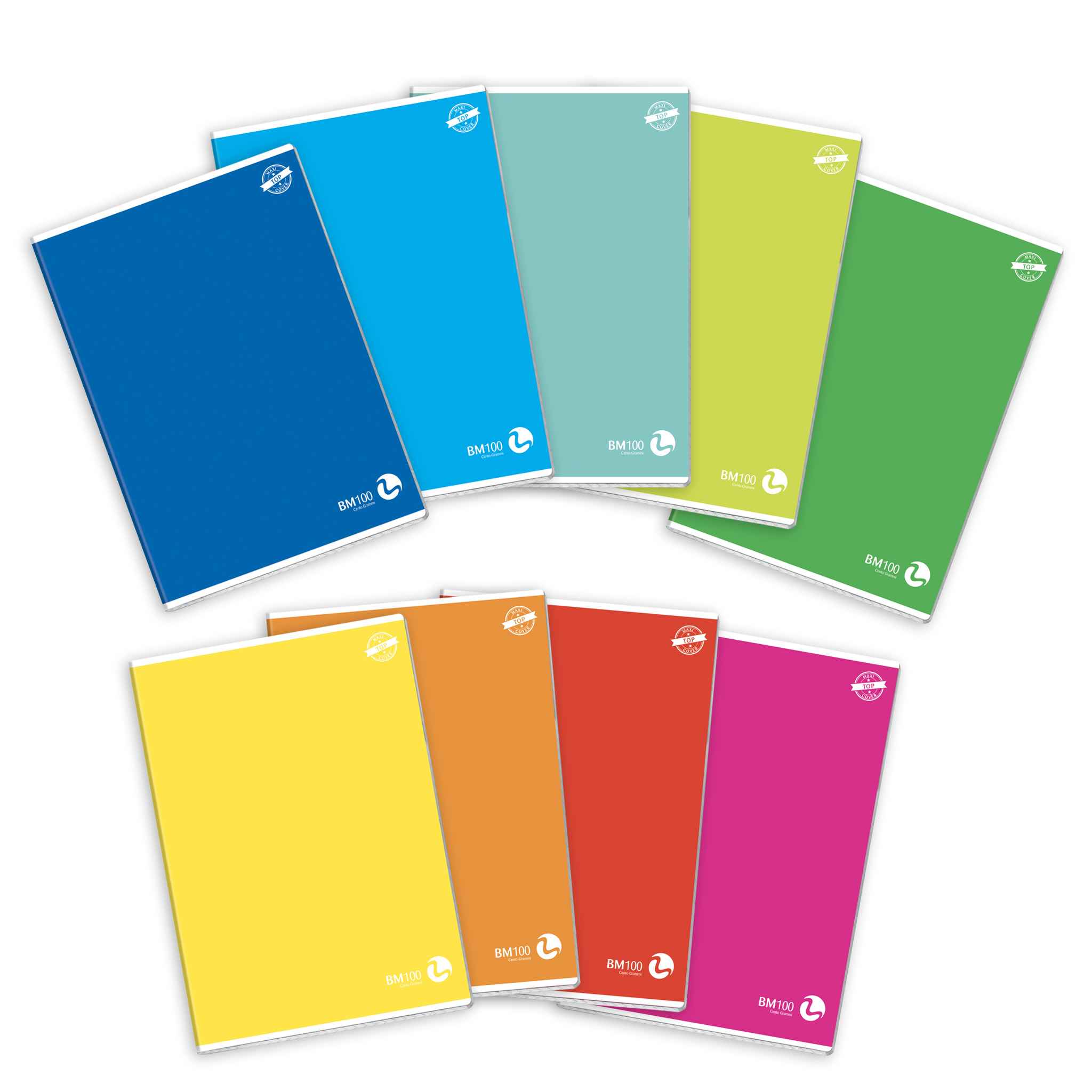 A4 maxi notebooks TOP COVER 100 - 10 assorted pieces